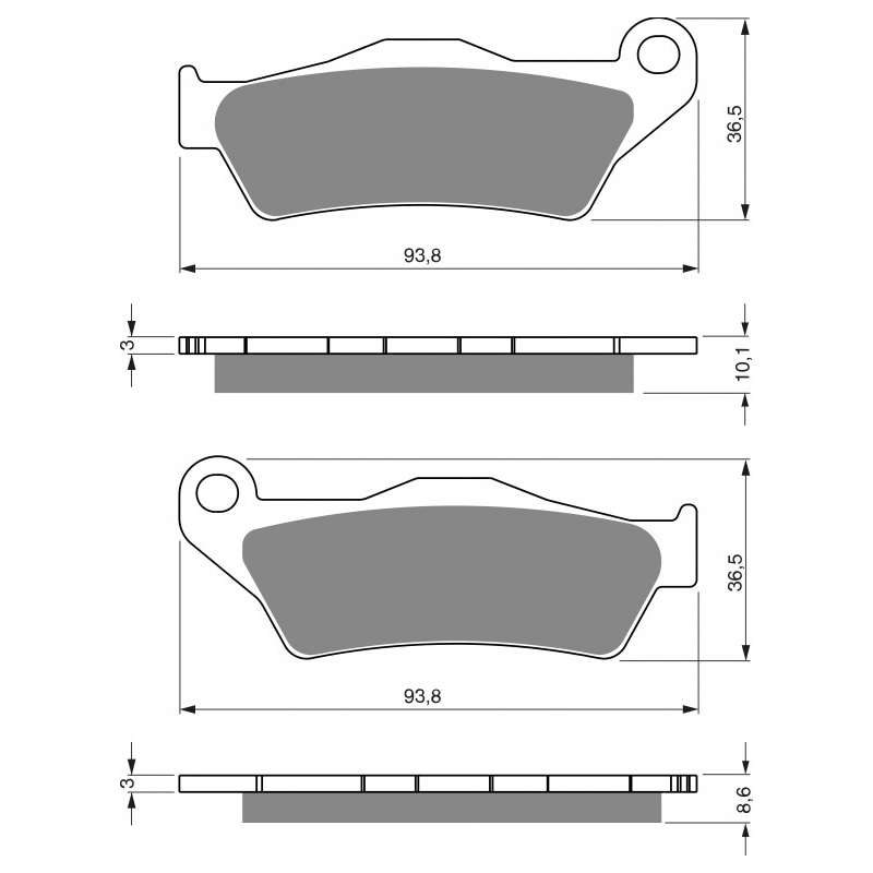 Brake pads GOLDFREN AD  STREET