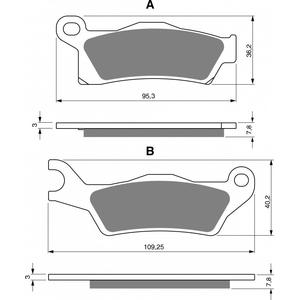 Brake pads GOLDFREN 310 S33 OFF-ROAD FRONT