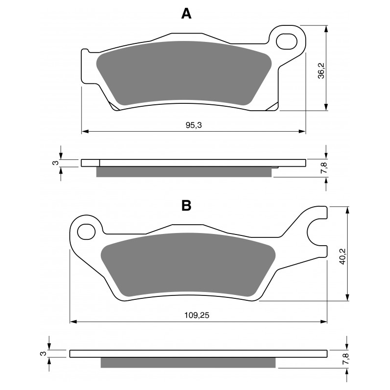 Brake pads GOLDFREN AD  OFF-ROAD FRONT
