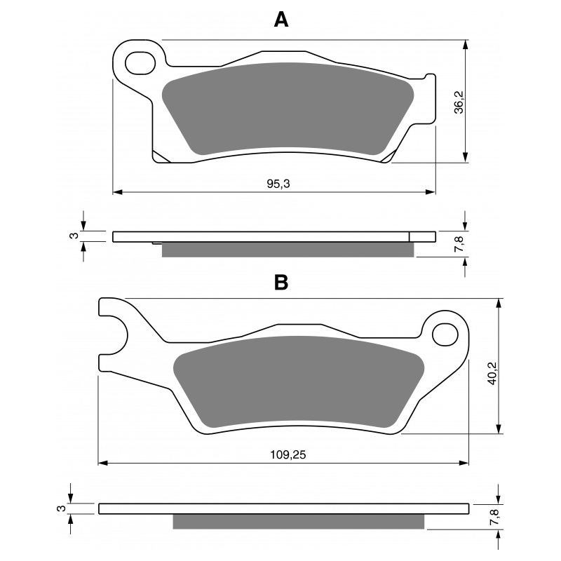 Brake pads GOLDFREN AD  OFF-ROAD FRONT