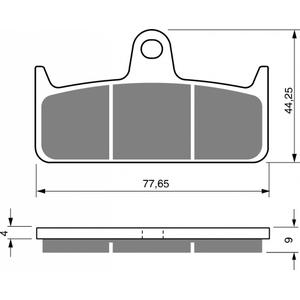 Brake pads GOLDFREN 301 GP6