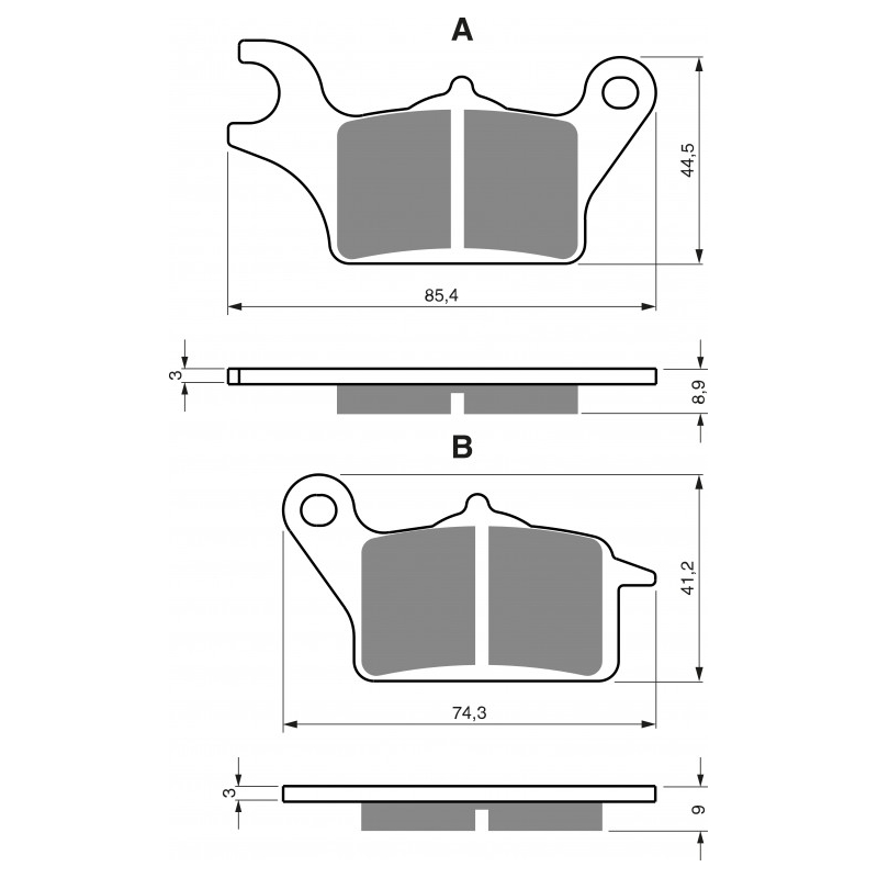 Brake pads GOLDFREN AD  STREET