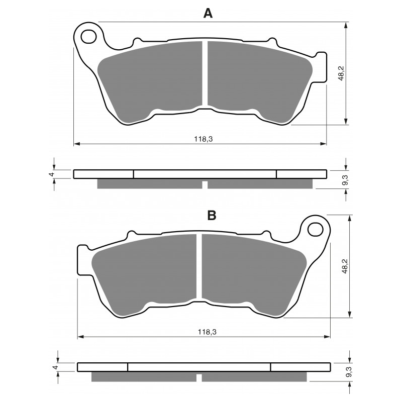 Brake pads GOLDFREN S33 STREET FRONT