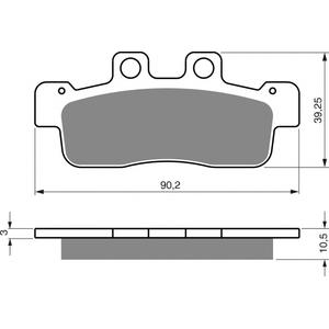 Brake pads GOLDFREN 363 AD