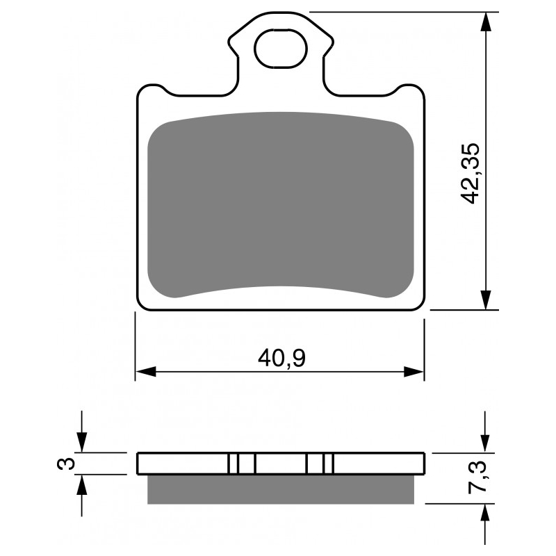 Brake pads GOLDFREN S33 OFF-ROAD REAR