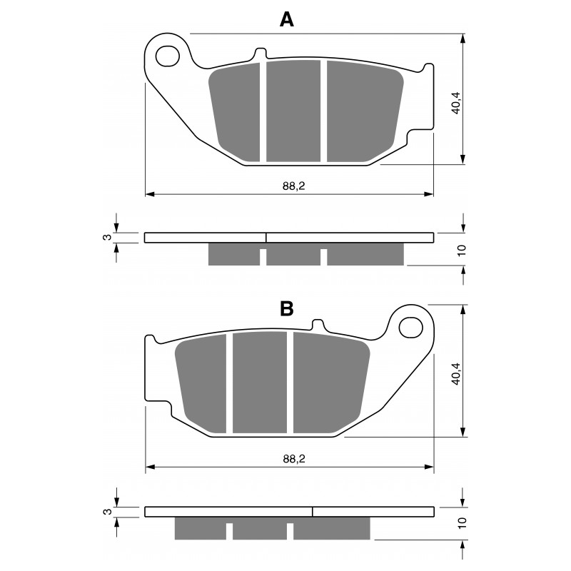 Brake pads GOLDFREN S3