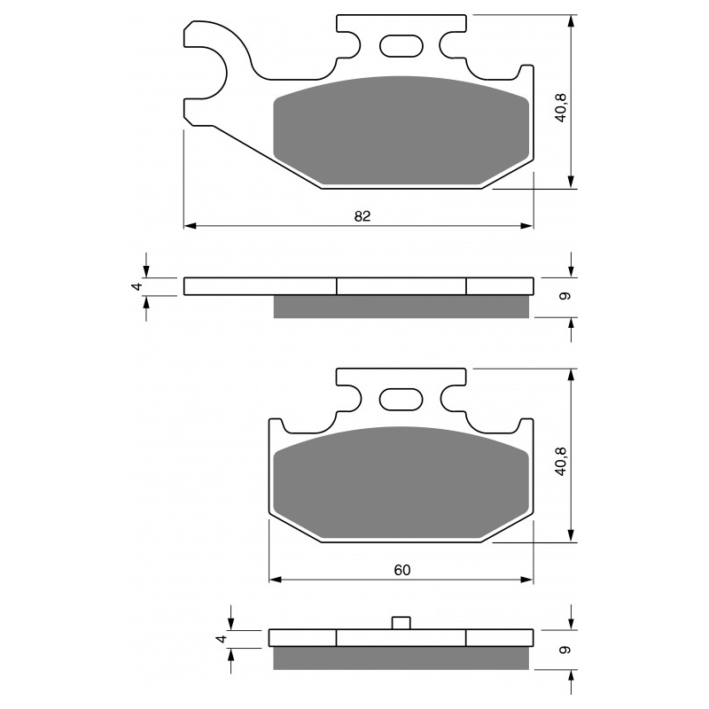 Brake pads GOLDFREN K5