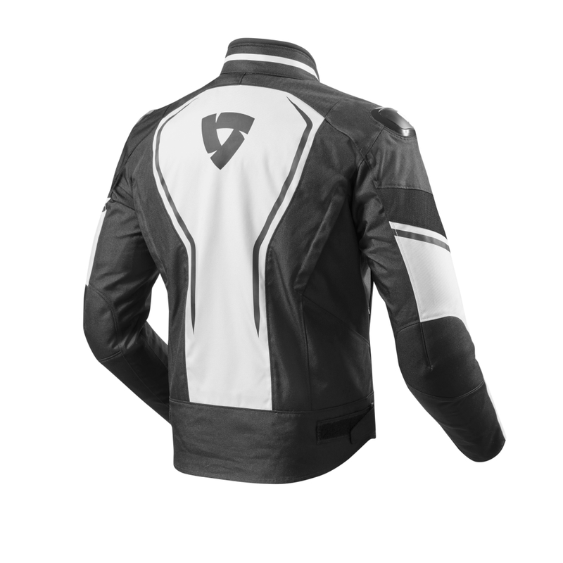 Kurtka motocyklowa Revit Vertex biało-czarna wyprzedaż