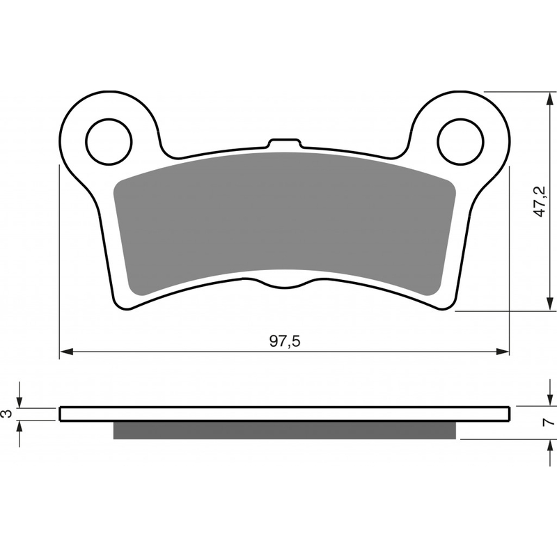 Brake pads GOLDFREN S3 (1 set = 4 pcs)