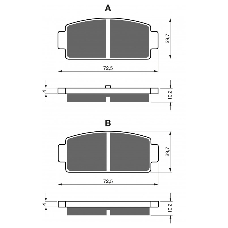 Brake pads GOLDFREN K5