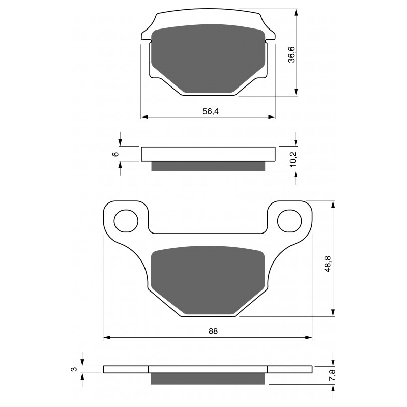 Brake pads GOLDFREN S33 OFF-ROAD