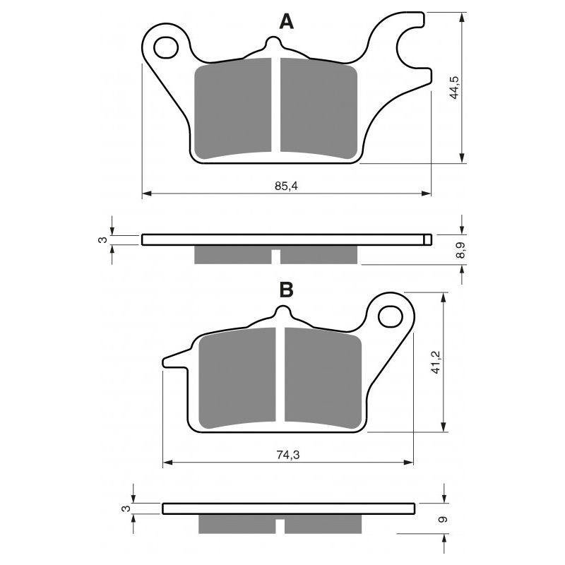 Brake pads GOLDFREN AD  STREET