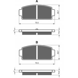 Brake pads GOLDFREN 362 S33 OFF-ROAD REAR