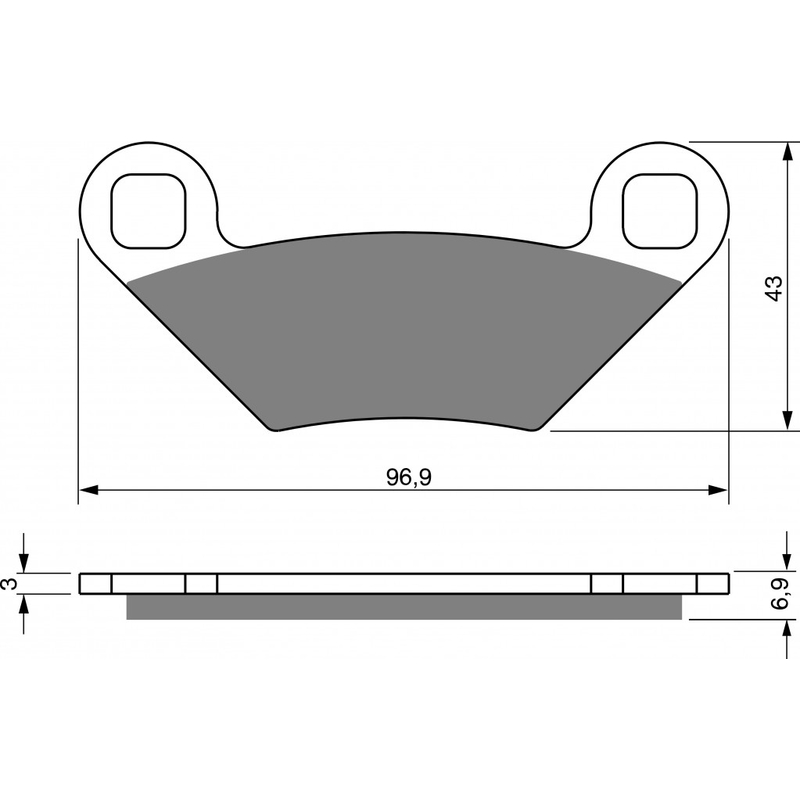 Brake pads GOLDFREN S33 OFF-ROAD REAR