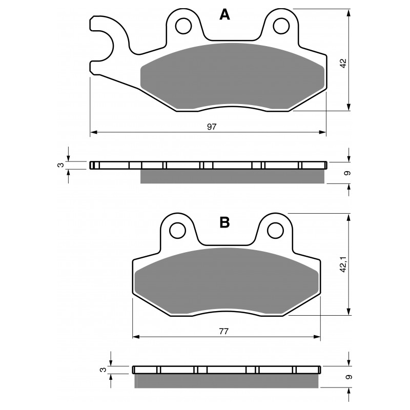 Brake pads GOLDFREN S3