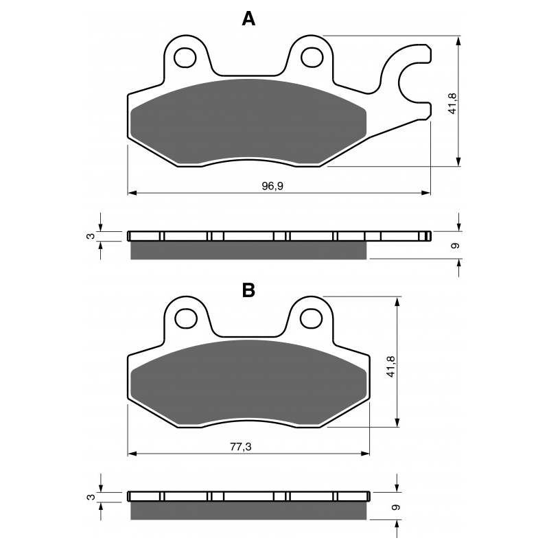Brake pads GOLDFREN S3