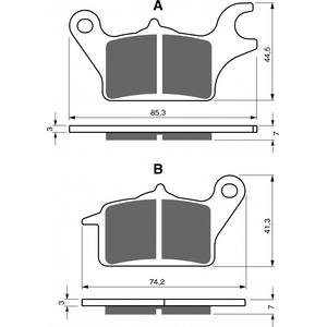 Brake pads GOLDFREN 336 AD  STREET