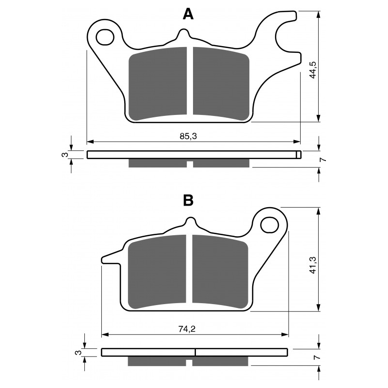 Brake pads GOLDFREN AD  STREET