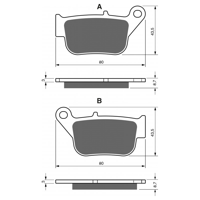 Brake pads GOLDFREN AD  STREET