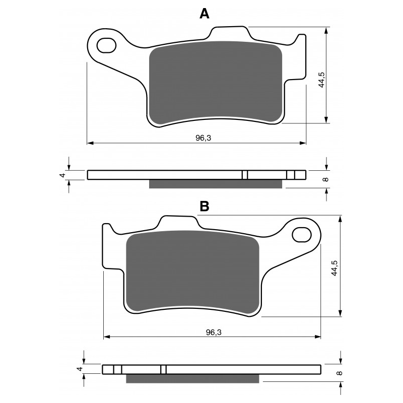 Brake pads GOLDFREN S33 STREET REAR wyprzedaż