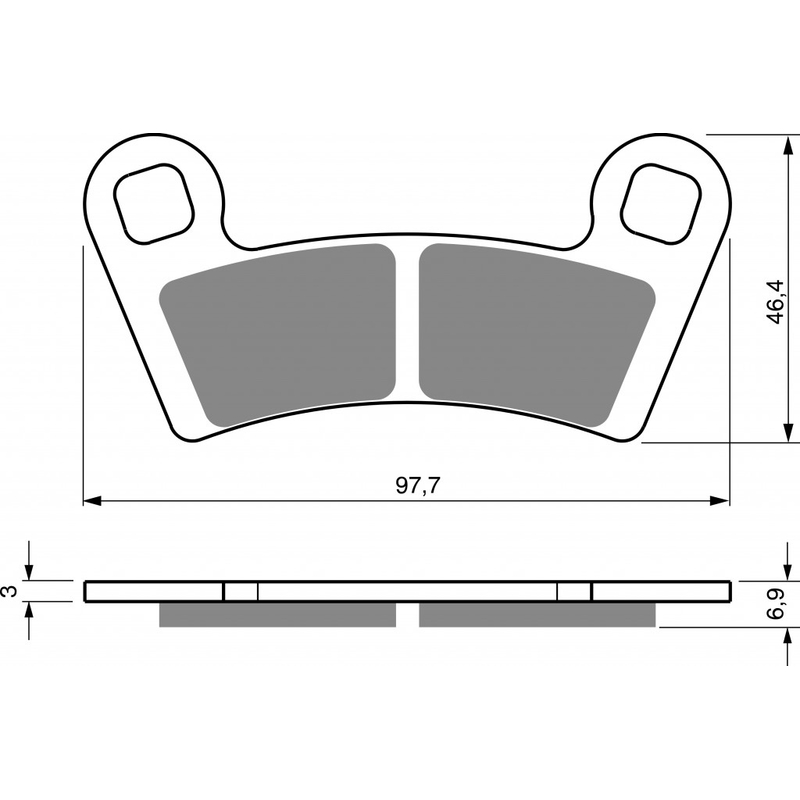 Brake pads GOLDFREN K5