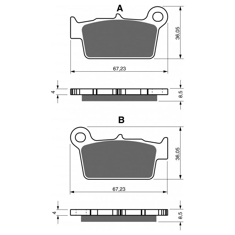 Brake pads GOLDFREN K5