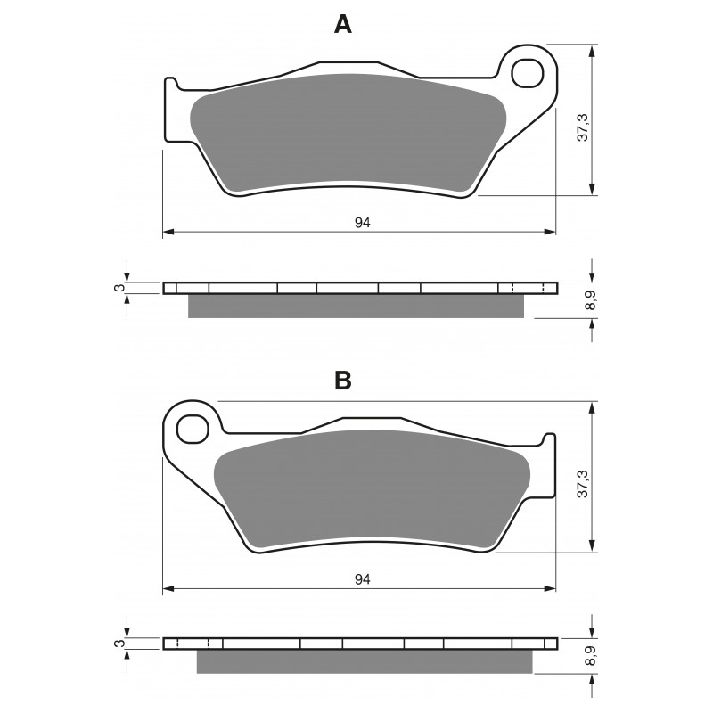 Brake pads GOLDFREN S3