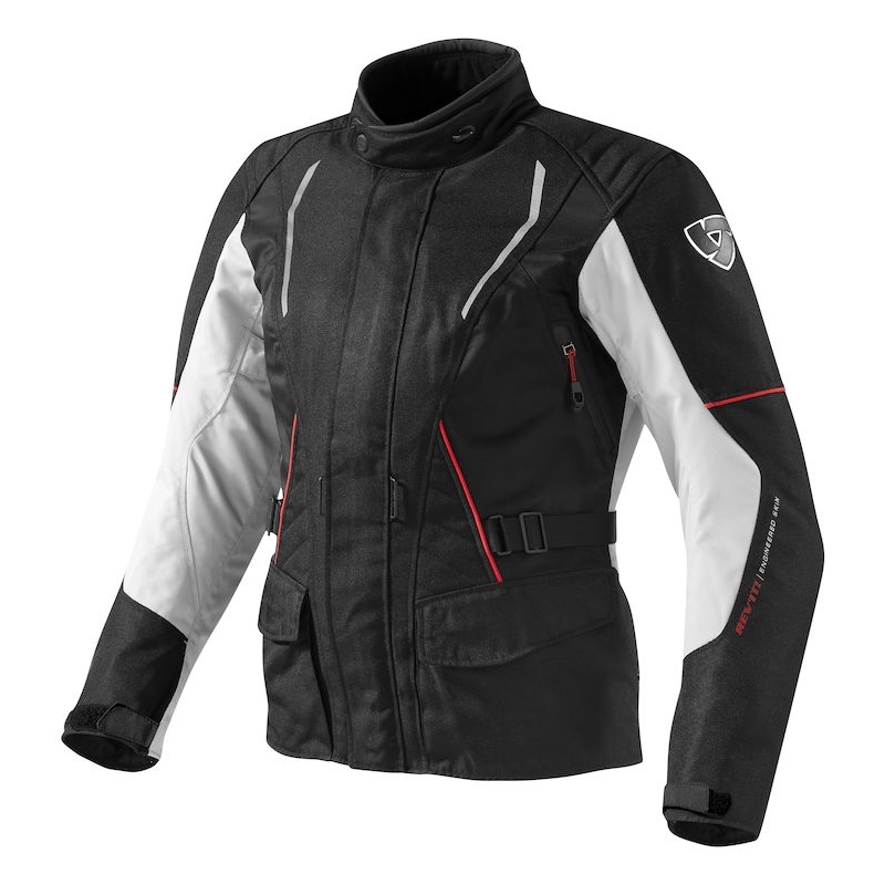 Damska kurtka motocyklowa Revit Monroe czarno-srebrna