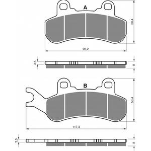 Brake pads GOLDFREN 376 S33 OFF-ROAD FRONT