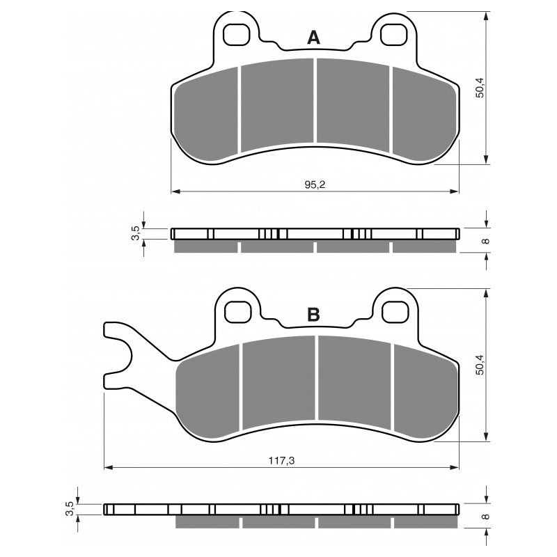 Brake pads GOLDFREN S33 OFF-ROAD FRONT