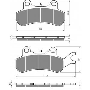 Brake pads GOLDFREN 378 S33 OFF-ROAD FRONT