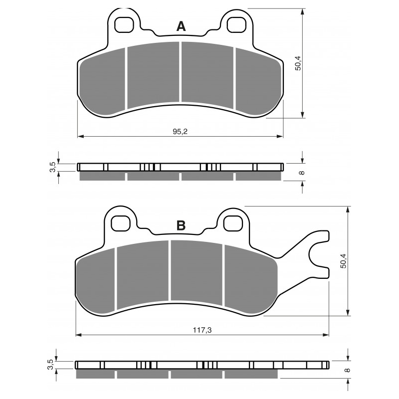 Brake pads GOLDFREN S33 OFF-ROAD FRONT