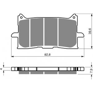 Brake pads GOLDFREN 379 S3