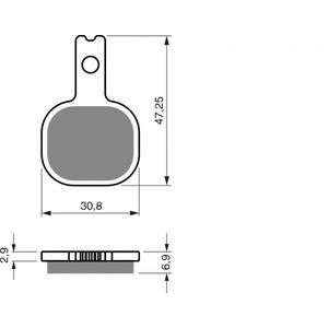 Brake pads GOLDFREN 368 GP6