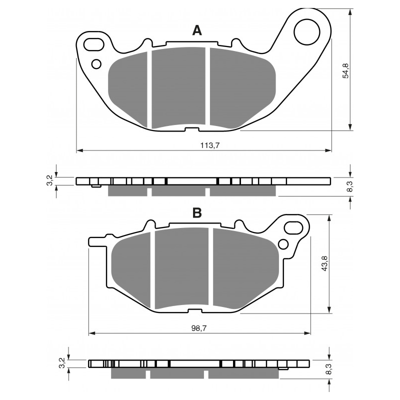 Brake pads GOLDFREN AD