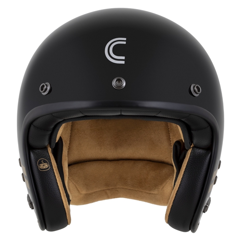 Kask otwarty Cassida Eso Forty Nine Czarny Perłowo-Złoto-Szary