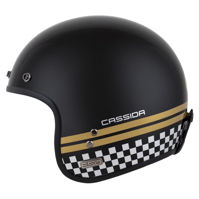 Kask otwarty Cassida Eso Forty Nine Czarny Perłowo-Złoto-Szary