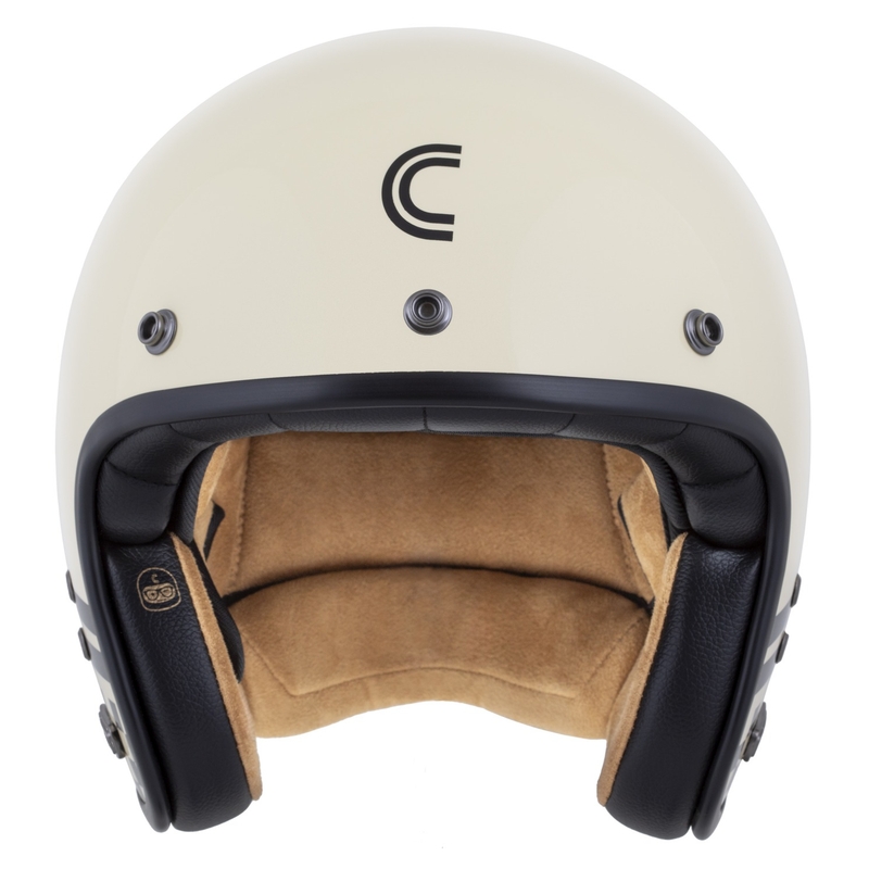 Kask otwarty Cassida Eso Forty Nine kremowo-czarny