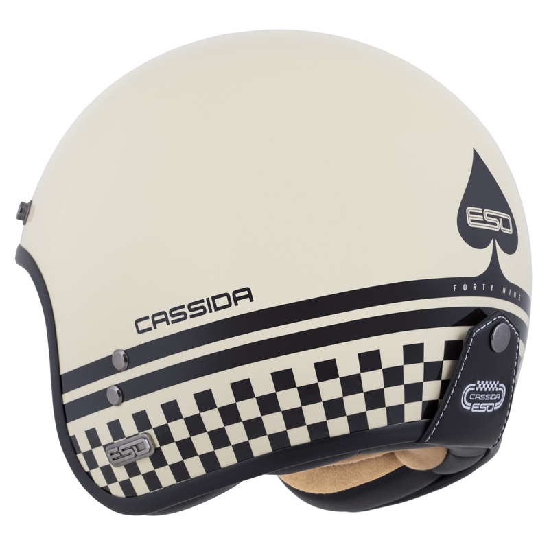 Kask otwarty Cassida Eso Forty Nine kremowo-czarny