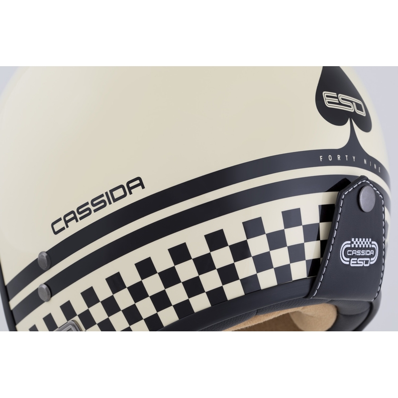 Kask otwarty Cassida Eso Forty Nine kremowo-czarny