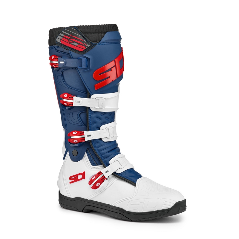 Buty motocyklowe SIDI X POWER SC biało-niebiesko-czerwone