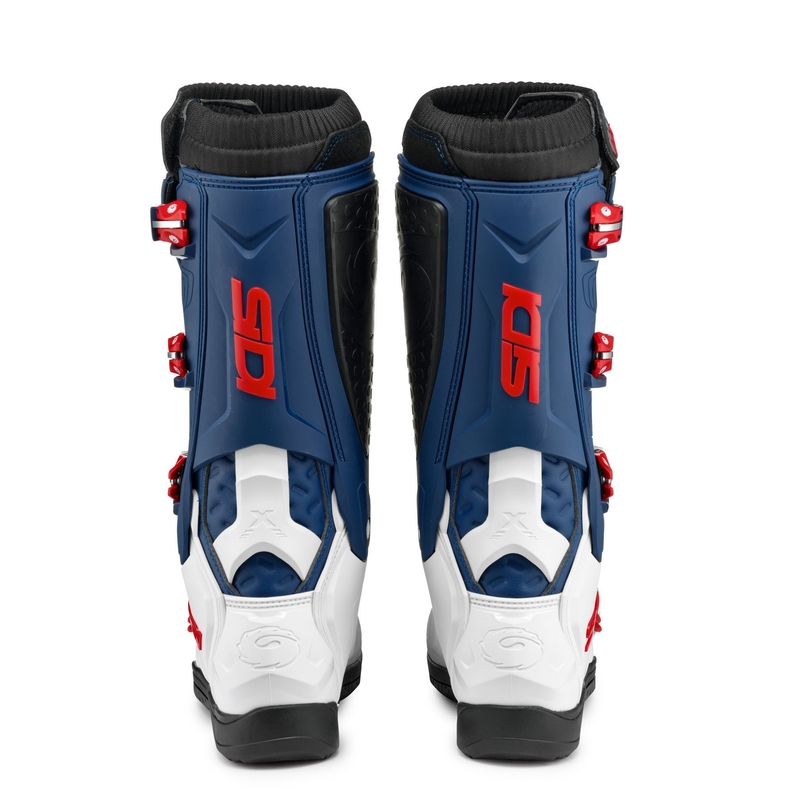 Buty motocyklowe SIDI X POWER SC biało-niebiesko-czerwone