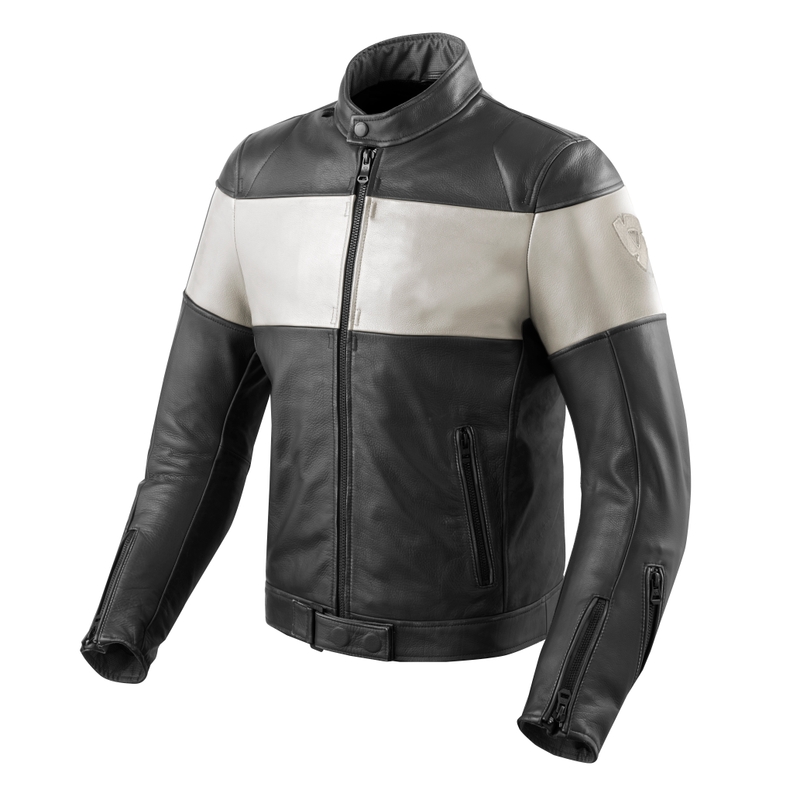 Kurtka motocyklowa Revit Nova Vintage czarno-biała
