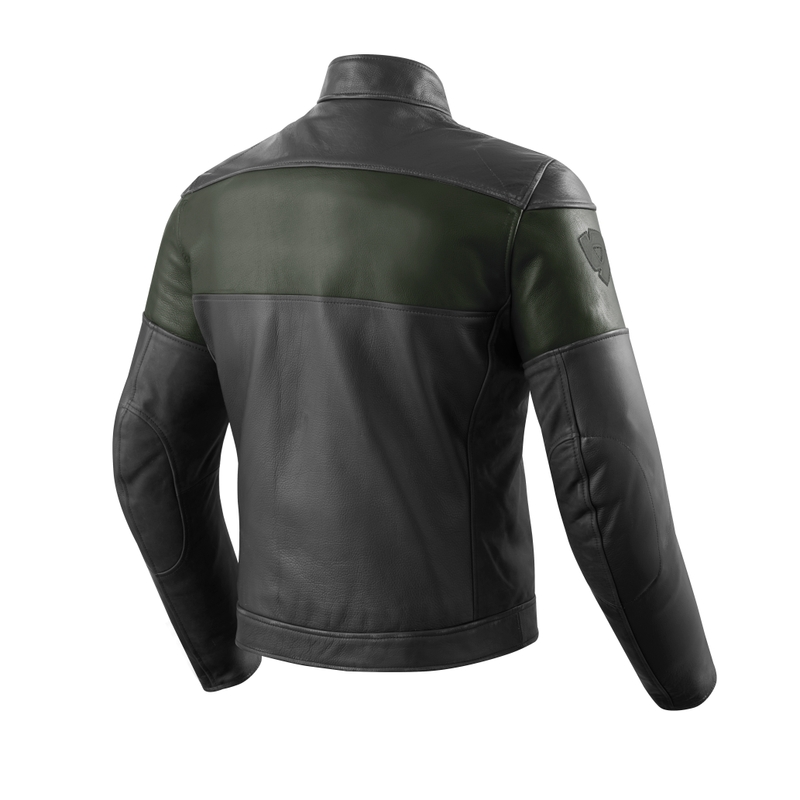 Kurtka motocyklowa Revit Nova Vintage czarno-ciemno zielona