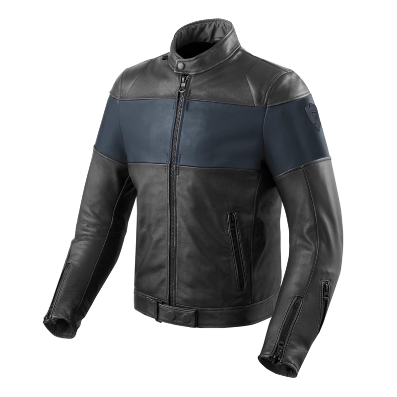Kurtka motocyklowa Revit Nova Vintage czarno-niebieska