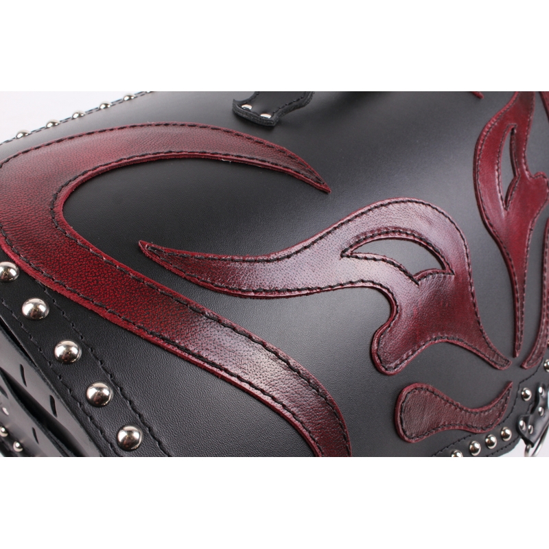 Kufer na motocykl RSA-22B Red demon wyprzedaż