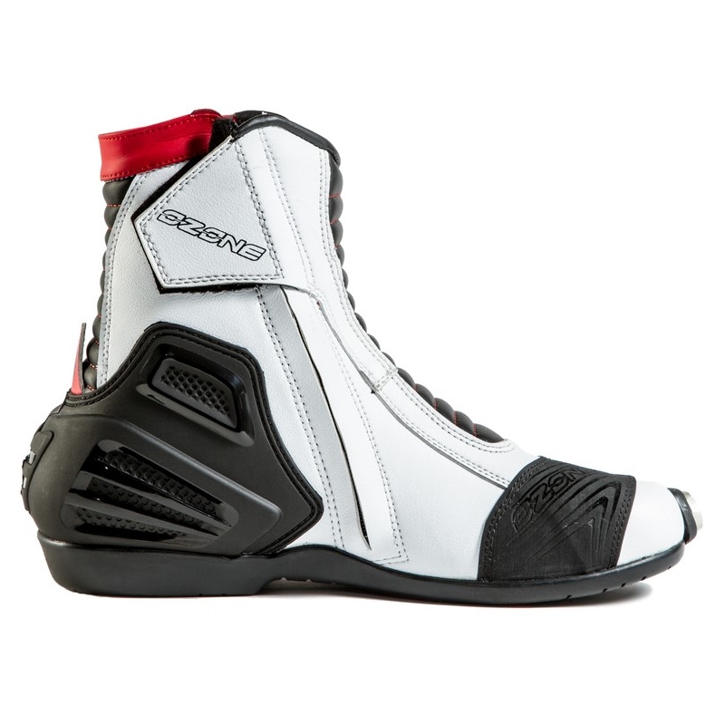 Buty motocyklowe Ozone Urban II CE czarno-biało-czerwone