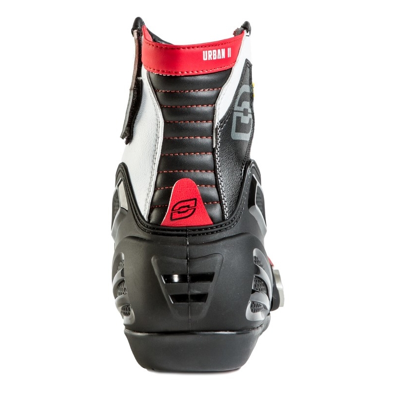 Buty motocyklowe Ozone Urban II CE czarno-biało-czerwone