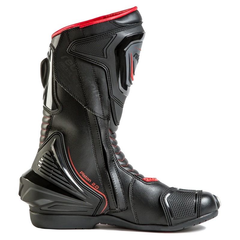Buty motocyklowe Rebelhorn Piston II CE czarno-fluo czerwone wyprzedaż