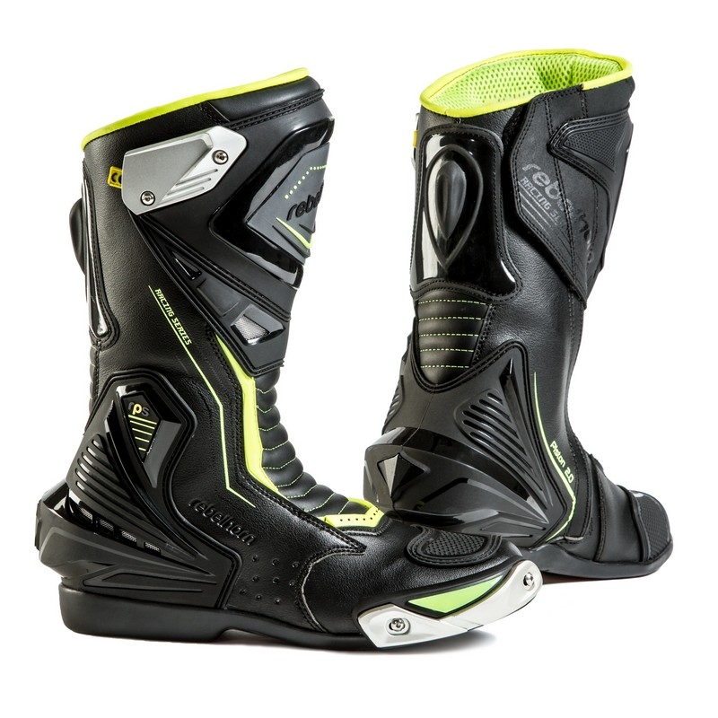 Buty motocyklowe Rebelhorn Piston II CE czarno-fluo żółte wyprzedaż